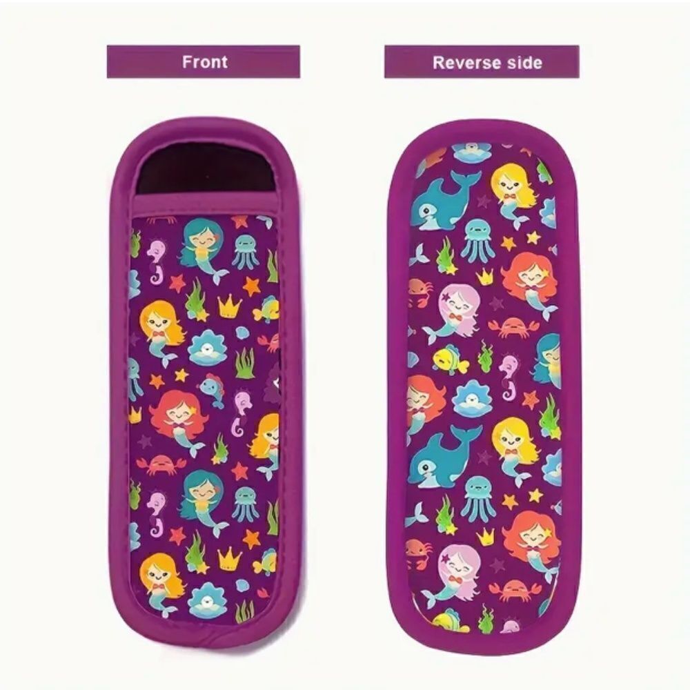 Mermaid Pattern Pop Ice Holders Popsicle Insulated Pouch Summer Treat